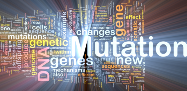 Illustration of DNA mutations