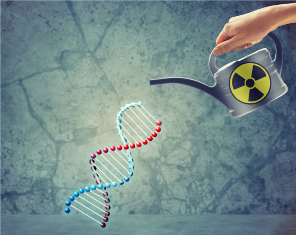 Illustration of toxins affecting DNA